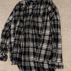black and white flannel